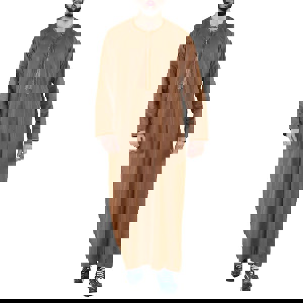 105_thobe_Camel_L - 56, 105_thobe_Camel_M - 54, 105_thobe_Camel_S - 52, 105_thobe_Camel_XL - 58, 105_thobe_Camel_XXL - 60