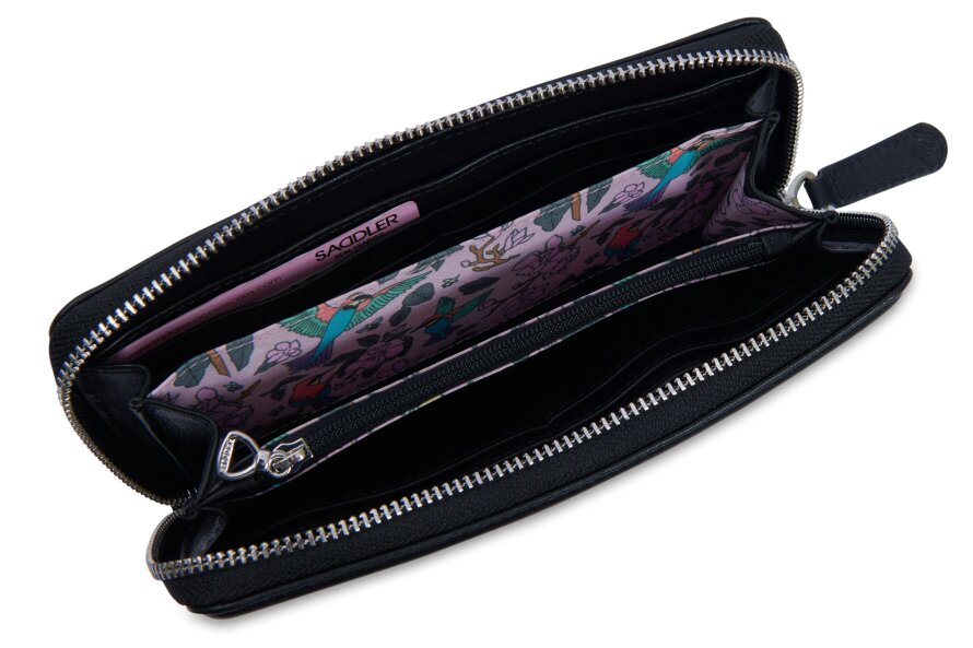 SADDLER "Beatrice" RFID Long Zipper Real Leather Purse (Gift Boxed)