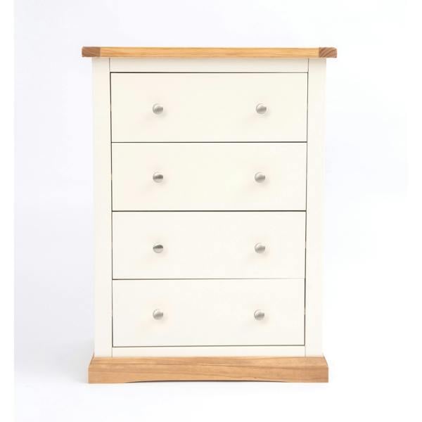 Trevi 4 Drawer Chest of Drawers Chrome Knob