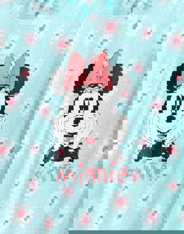 Disney Girls Blue Minnie Mouse 2 Piece Towelling Co-ord