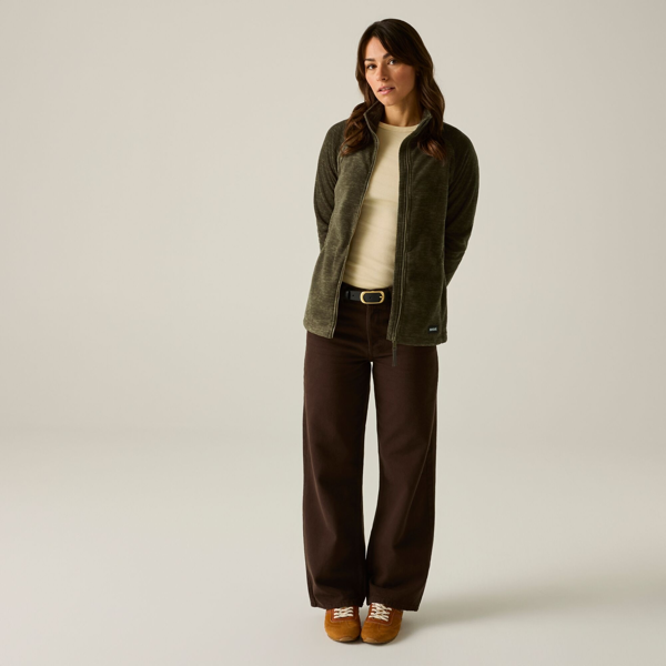 Regatta Womens Mayse Full Zip Fleece Jacket - Bark Green
