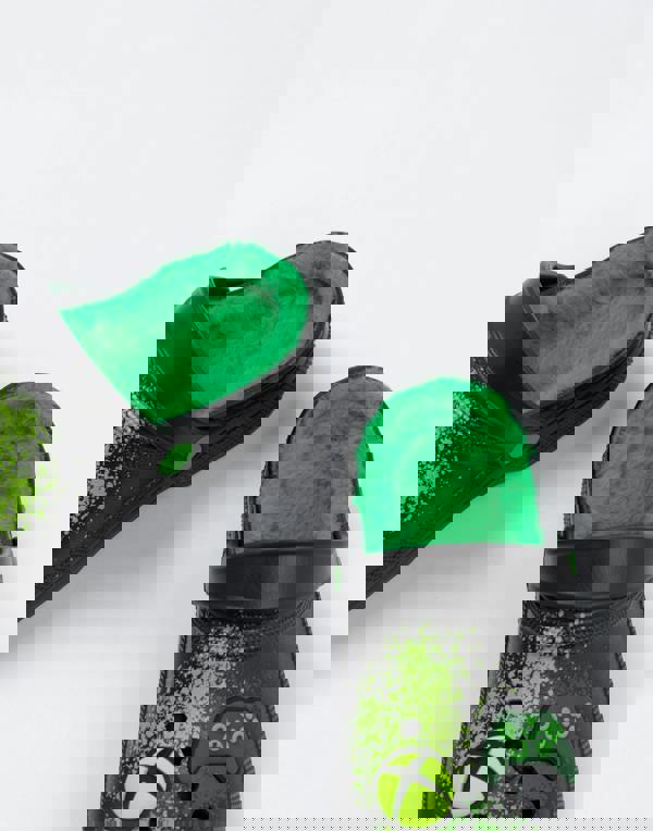 Xbox Boys Black Logo Fur Lined Clogs