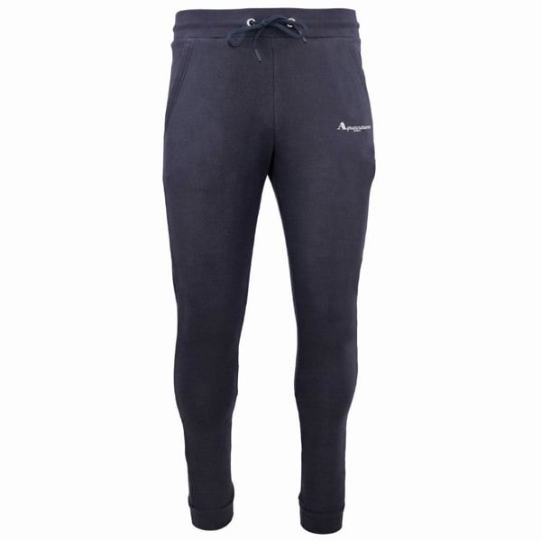 Aquascutum Mens Logo Jogging Bottoms - Navy/White