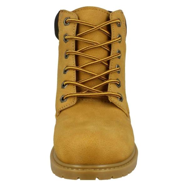 Spot On Ladies Spot On Military Combat Ankle Boots