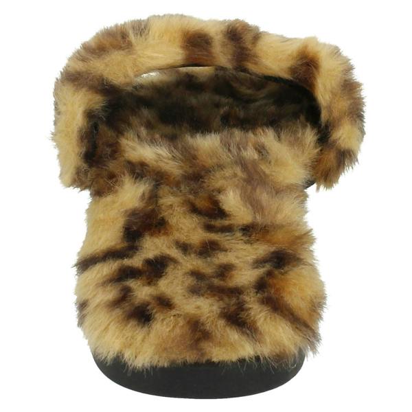 Savannah Ladies Savannah Flat Fur Mules F00091