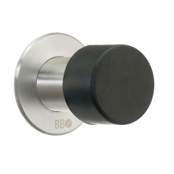 Brushed stainless steel door stop