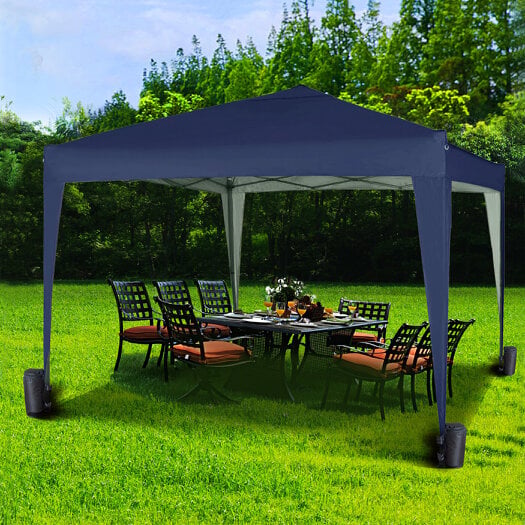 3x3m Pop up Gazebo Outdoor Patio Canopy Tent Blue 2