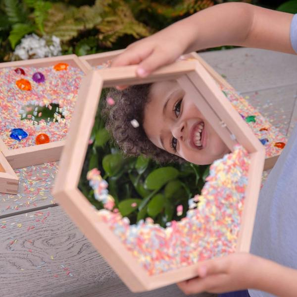 tickit Wooden Shape Mirror Tray