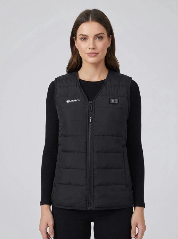 Anniou Women's V-Neck Heated Gilet