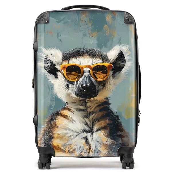 Warren Reed Lemur In Glasses Suitcase