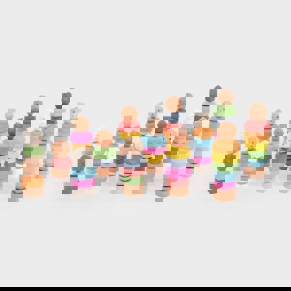 tickit Rainbow Wooden Community People