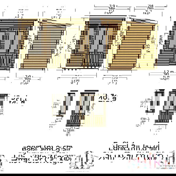 Shire 11x8 Edgefeild Log Cabin 19mm interlock Cladding - Best Shed