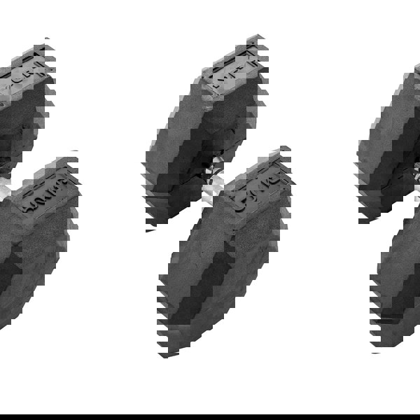 York 50kg Commercial Rubber Hex Dumbbell