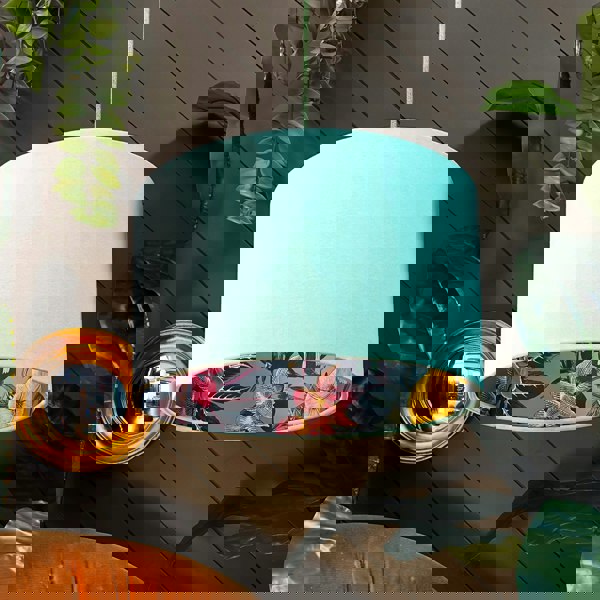 Love Frankie thistle botanical garden lampshade in sea green