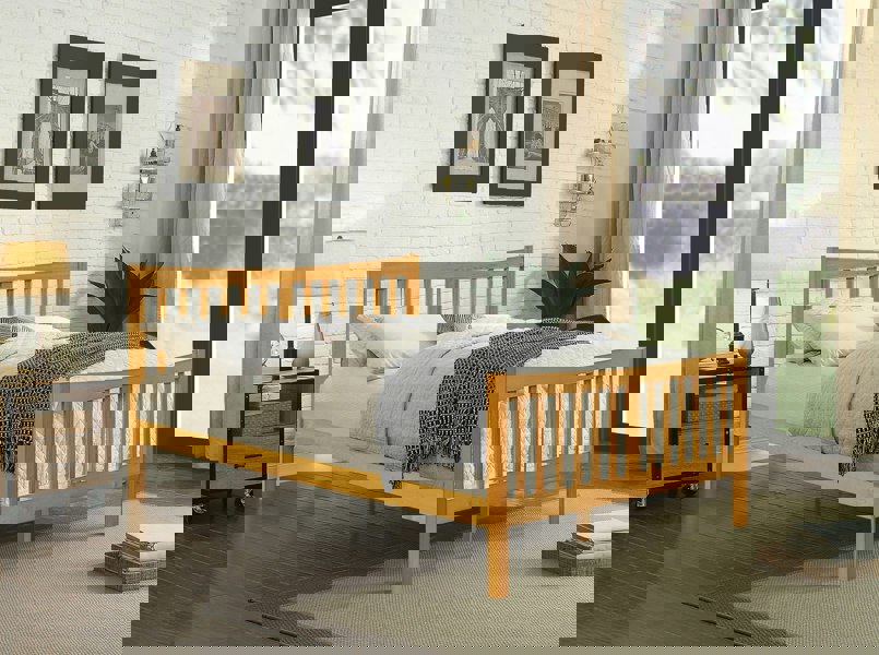 Comfy Living JD Wooden Bed Frame - Classic & Durable Choice for Your Restful Nights