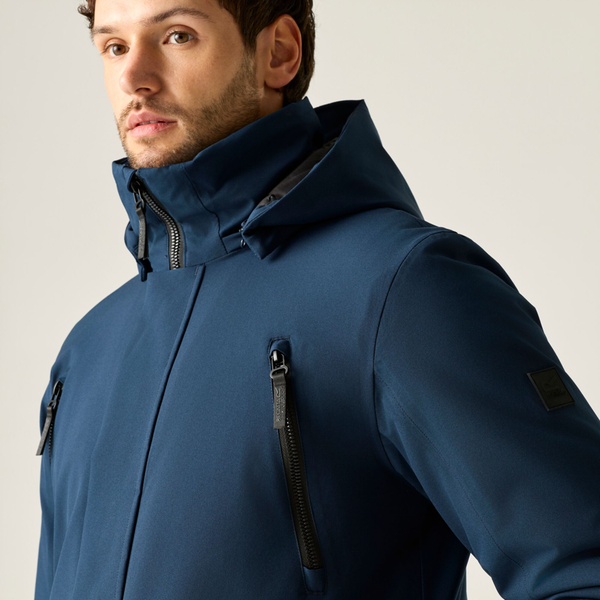 Regatta Mens Marron Waterproof Insulated Jacket - Navy - L - Navy - 100% Mixed
