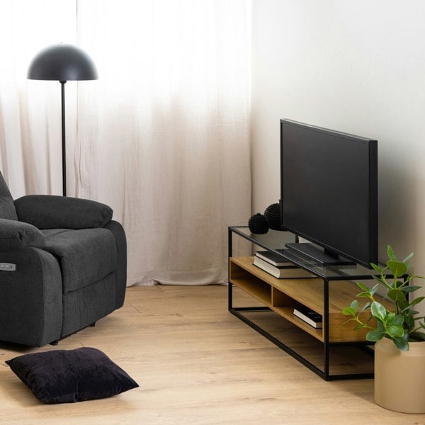 Furniture To Go Randolf TV Unitin Black and Oak