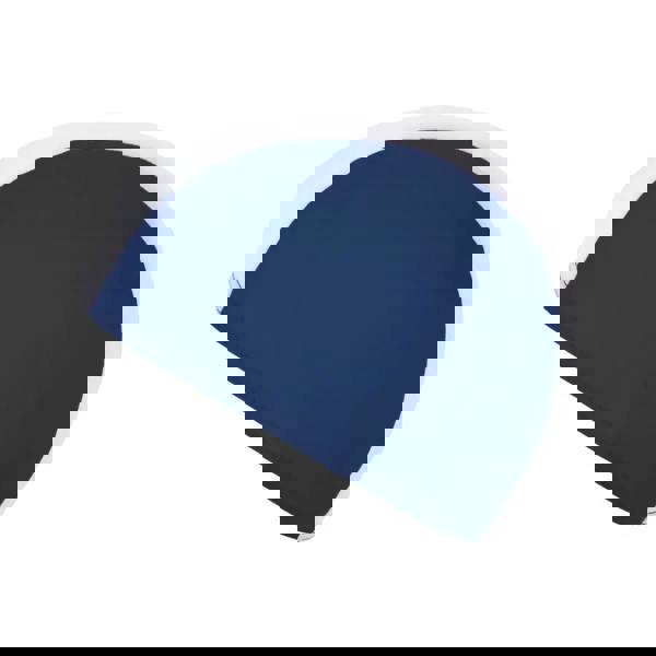 Fashy Junior fabric swim cap in navy blue with white trim