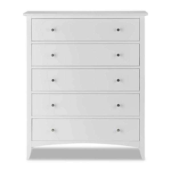 Statement Furniture Edward Hopper Large Chest of Drawers 5 Drawer Modern Wooden Storage