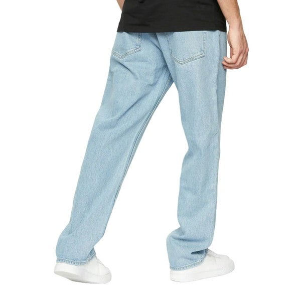 Crosshatch Mens Tillman Stone Wash Baggy Jeans - Light