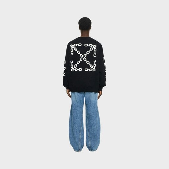 Off-White Chain Arrow Sweatshirt Black