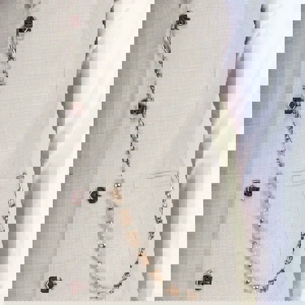 TruClothing James - Men's 3 Piece Cream Tailored Fit Suit