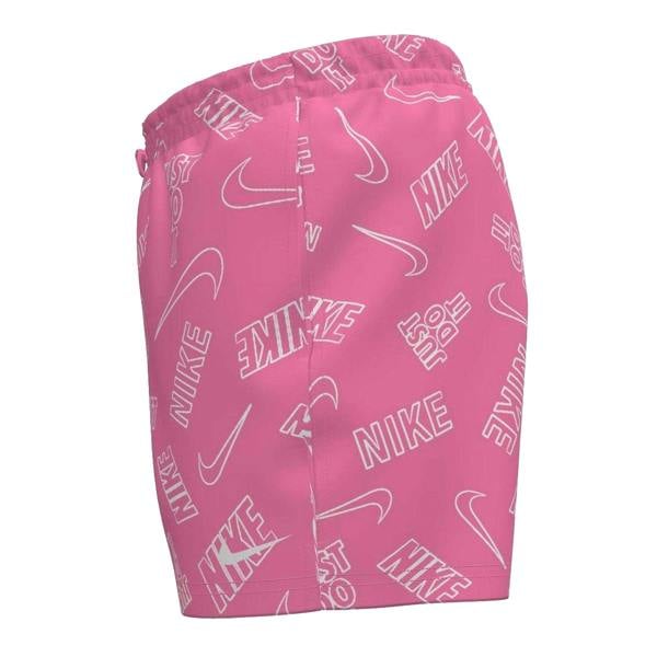 Nike Mens Just Do It All-Over Print Swim Shorts - Pink Glow - 