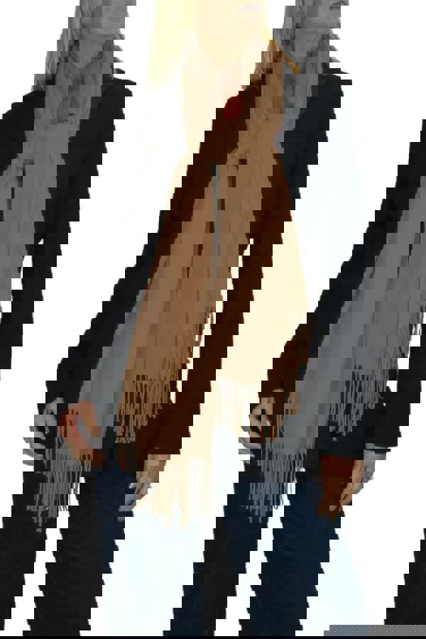 Paulo Due Wool Blend Pashmina Scarf Solid Colour