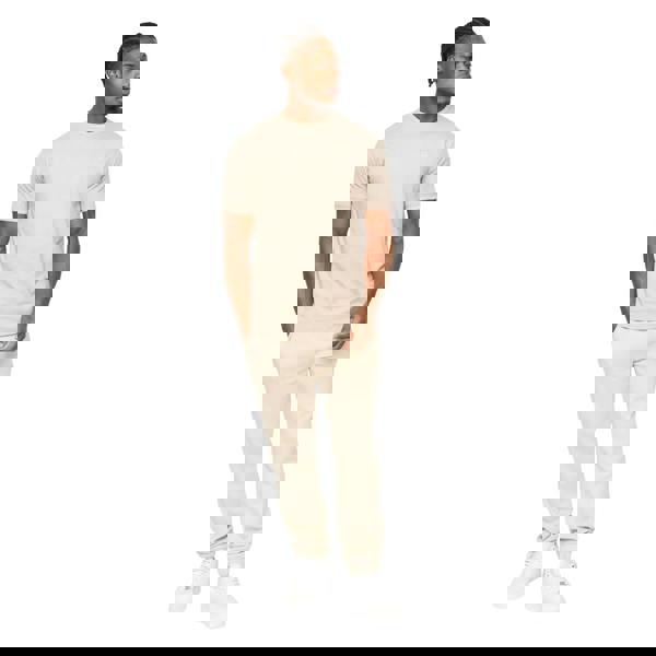 Crosshatch Mens Preece Jogging Bottoms - Light Stone - 