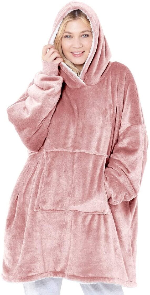 BEAMFEATURE Eskimo Sherpa Hoodie Blush