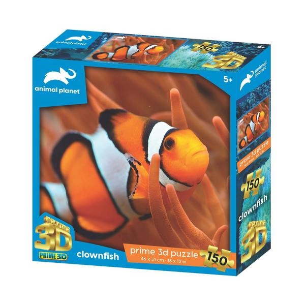 Prime 3D Puzzles Prime 3D Animal Planet Clown Fish 150 Piece Puzzle