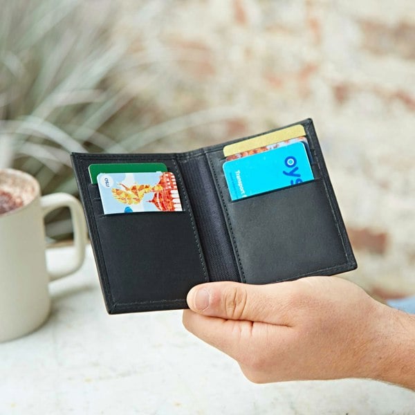 Paper High Buffalo Leather Credit Card Holder
