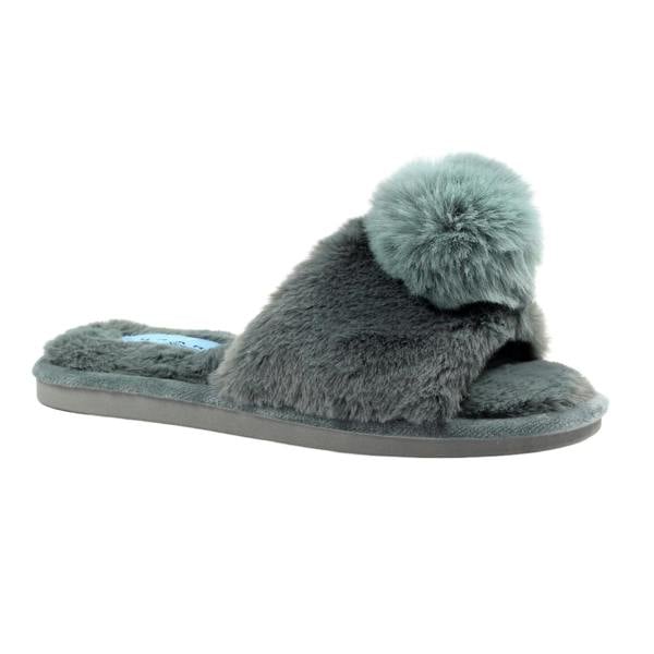 Lunar Womens/Ladies Cara Slippers - Grey - 