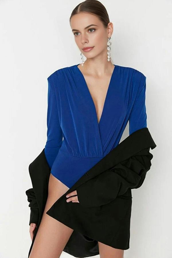 WOVCOR Double-Breasted Knit Bodysuit