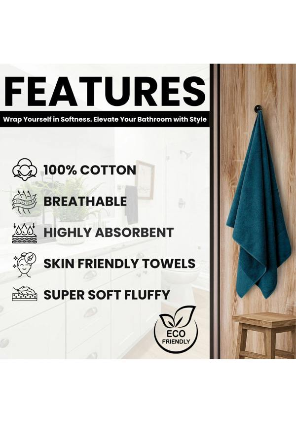 Ezysleep Luxe Collection 4 Piece Egyptian Bathsheet Set
