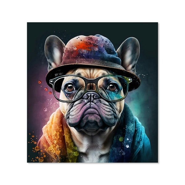 Warren Reed - Designer French Bulldog Dog Splashart Kitchen Splashback