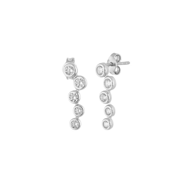 Spero London Star Cluster Stud Earrings Sterling Silver