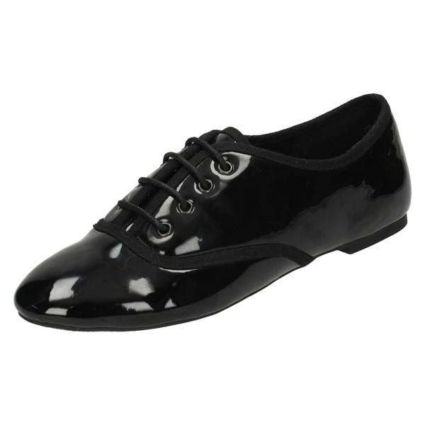 Spot On Ladies Spot On Smart Brogue Style Shoes