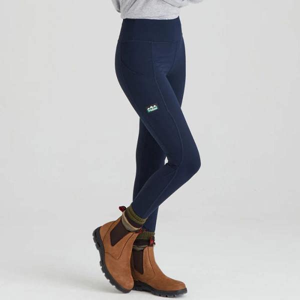 Navy Ridgeline Infinity leggings with dealer boots