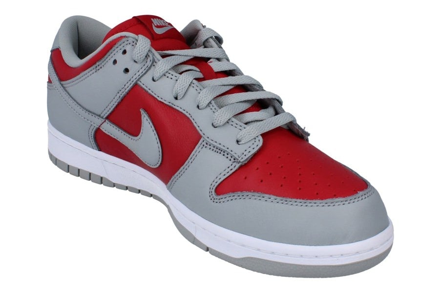 Nike Dunk Low QS Mens Trainers Fq6965 600 - Varsity Red Silver White 600 - Photo 3