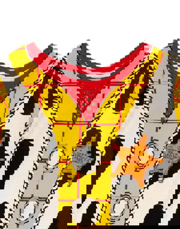 Disney Toy Story Boys Blue Woody Costume Short Sleeve Short Leg Pyjama Set