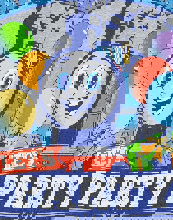 Thomas and Friends Boys Grey Let's Party Short Sleeved T-Shirt