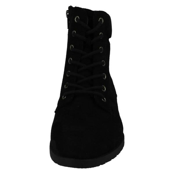 Spot On Ladies Spot On Wide Fitting Ankle Boots F51197