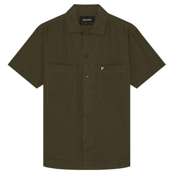 Lyle & Scott Cuban Collar Short Sleeve Shirt