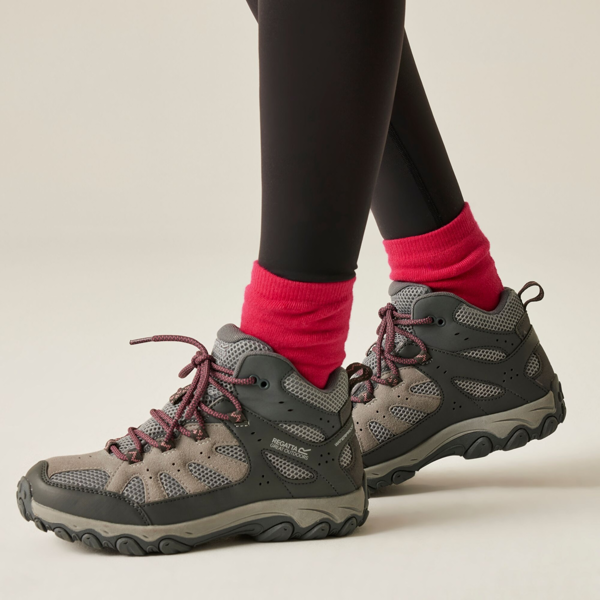 Regatta Womens Edgepoint IV Mid Cut Walking Boots - Dark Steel/Dusty Rose