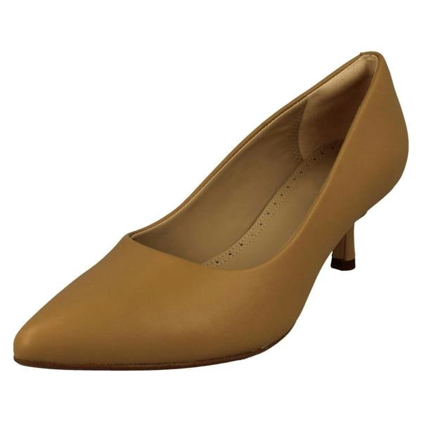 Clarks Ladies Clarks Mid Heeled Court Shoes Violet55 Rae
