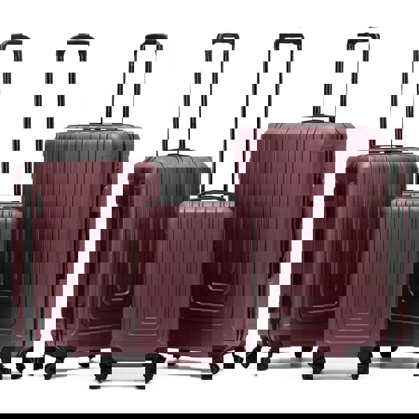 Flight Knight Set of 3 Hard Shell Suitcases Carry On Cabin & Check in Hold Luggage