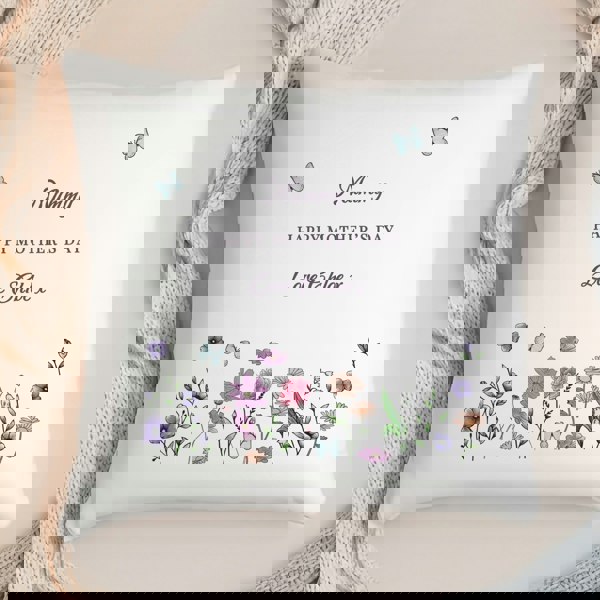 Personalised Memento Company Personalised Wild Flowers Cushion