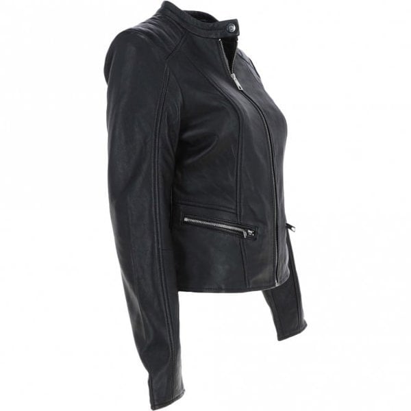 Ashwood 'Serefina' Real Leather Biker Jacket