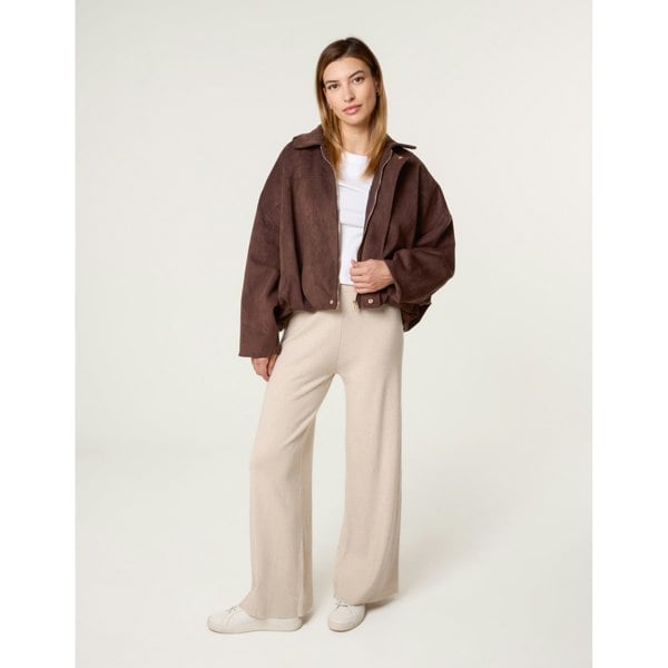 Blue Vanilla Knitted Wide Leg Trousers